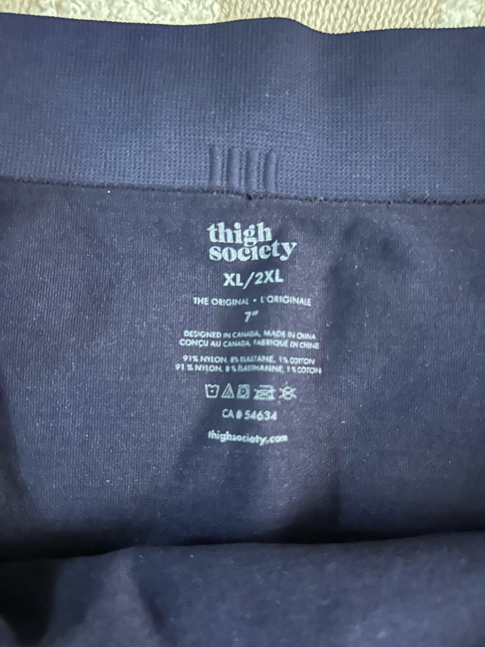 Thigh Society Stretch Pocket  Duo - Navy & Black - Picture 6 of 7